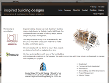 Tablet Screenshot of inspiredbuildingdesigns.com.au